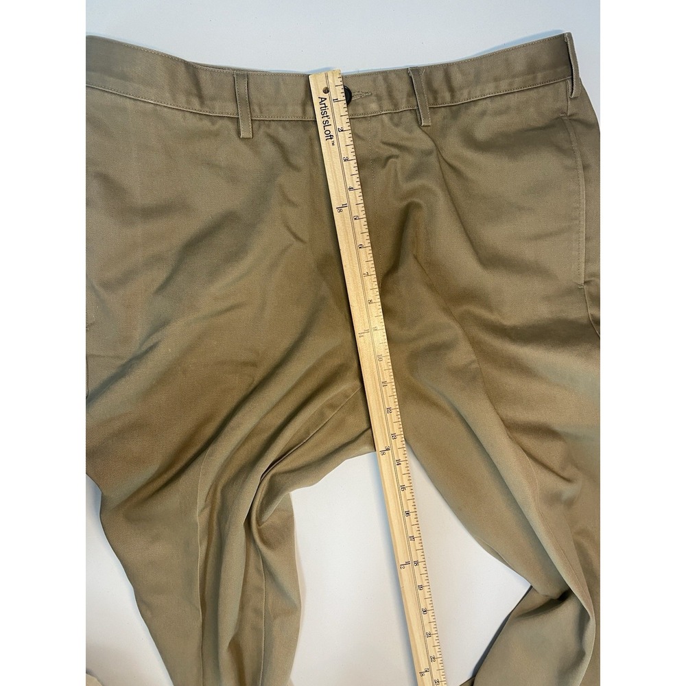 Lands' End Men's Chino Pants Size 35 Waist Tailored Fit Tan Career Wear Business - Picture 7 of 13
